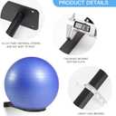 Medicine Ball Rack - Wall Mount Stability Ball Storage Rack(1 Black)