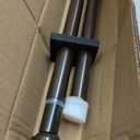 Heavy Duty Curtain Rods, 1 1/8 Inch Diameter Single Curtain Rod 72-144Inch(6-12ft) Extendable Length with End Caps Adjustable Modern Brackets-Dark Bronze
