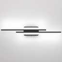 Ralbay 32" Black Bathroom Vanity Lights 36W Frosted Aluminum Modern LED Matte Black Vanity Light for Bathroom Lighting Fixtures White Light 6000K