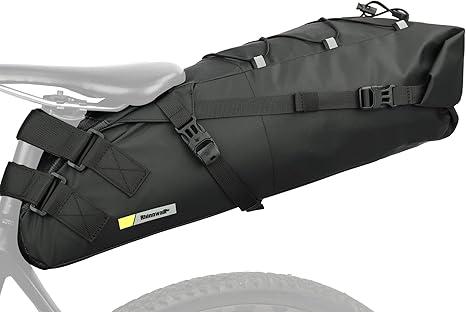 Rhinowalk Waterproof Bike Saddle Bag 13L - Under Seat Storage for Mountain Road Biking and Commuting Trips