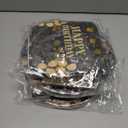 2 x 96PCS 5th Birthday Party Plates Set Black and Gold Theme Decorations Include Black Gold Plates and Napkins Forks for 5 Year Old Boys Girls Birthday Party Supplies Serves 24 Guests