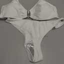 Bikini Sets for Women Sexy Two Piece Bathing Suit Triangle Women's Swimsuits (White, L)
