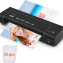 VidaTeco 9-inch Laminator Machine with 20 Laminating Sheets, Laminating Machine 8.5 x11 with 2-Min Faster Preheat, Small Personal Laminator for Teachers, Office, School, Black