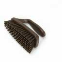 SPARTA Scrub Brush with Iron Shaped Handle and Stiff Bristles, Heavy Duty Scrubber Brush for Kitchen, Bathroom, Shower, Tile, Sink, Carpet and Bakepans, Polypropylene, 6 Inches, Brown