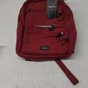 Carry On Travel Backpack For Men Women, 13 Inch Small Mini Work Bag Personal Item Backpacks, Camping Back Pack Lightweight Hiking Daypack For Office Nurse Commuter (Burgundy)