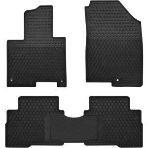 Car Floor Mats Custom Fit for Kia Sportage 2023 2024 2025 2026Hybrid Only Odorless Washable Heavy Duty Rubber (All Weather) Floor Liners Set Black