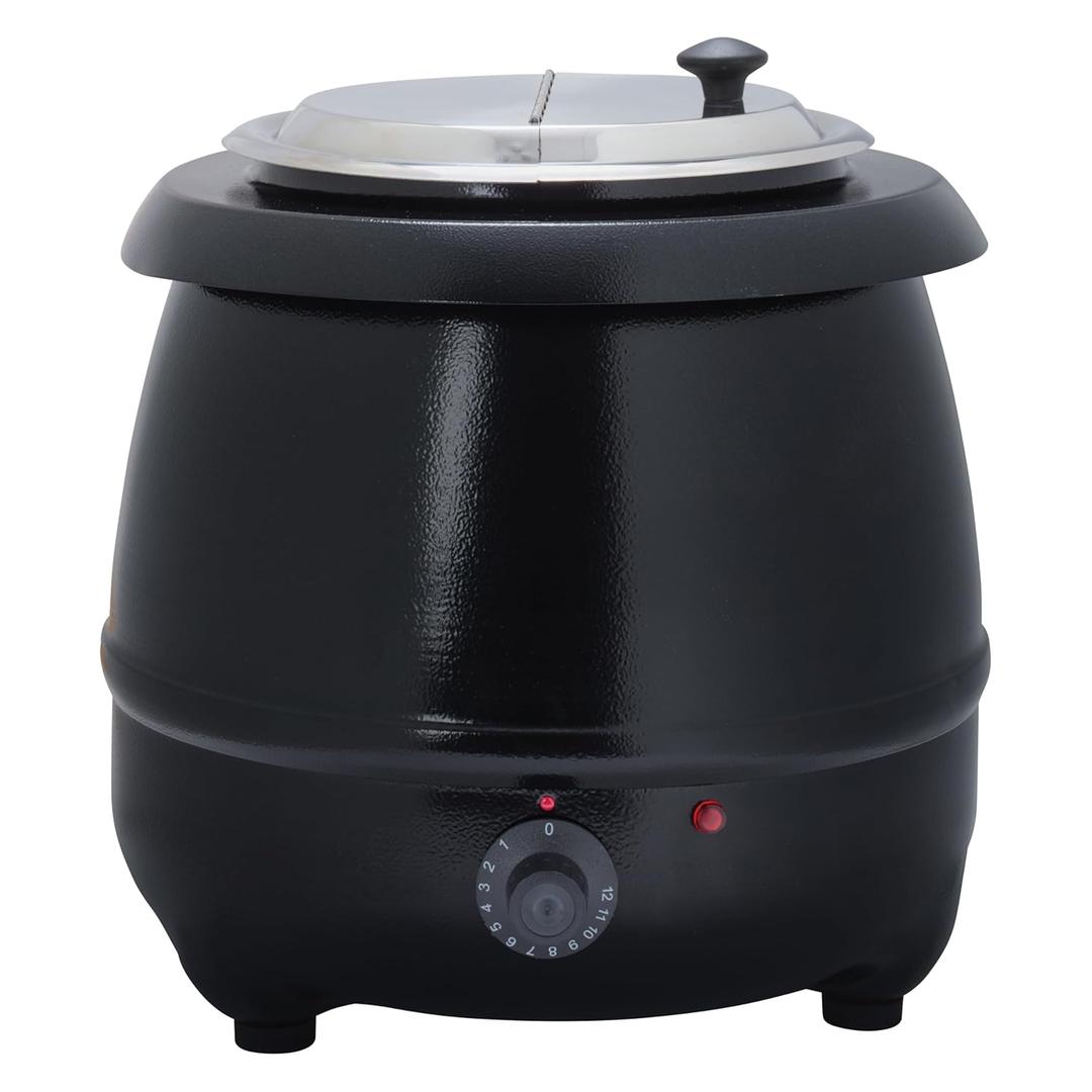 Winco Electric Soup Warmer, 10.5-Quart,Black