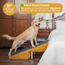 3-in-1 Dog Ramp 18.9"17.7"18.9" with Storage Pet Stairs for Senior & Injured Dogs & Cats, Hidden Storage Footstool, Ottoman Anti-Slip, Supports 220 lbs for Beds & Sofas