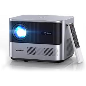 VIZONY FHD 1080P Projector 4K Support, 800ANSI 5G WiFi Bluetooth, Outdoor With Full-Sealed Engine/ Electric Focus/ 4P4D/ PPT/ Zoom, Home Movie Compatible W/ iOS/ Android/ PC/ TV