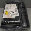 KOZYFLY Indoor Door Mat 2x3 ft Small Area Rugs Washable Front Door Mat Non Slip Rubber Backed Entryway Rug Cotton Entrance Doormat for Front Porch Bathroom Kitchen Bedroom, Black/Dark Grey