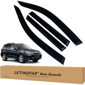 Window Visors Rain Guards for Subaru Forester 2019 2020 2021 2022 2023 2024 Accessories, Wind Deflectors Vent Shades for Subaru Forester