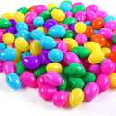 100 Pack Bulk Easter Eggs, Plastic Easter Eggs Assortment - 2.4" Bright Colors Easter Eggs For Filling Candy Treats, Easter Party Favor, Easter Eggs Hunt Easter Basket Stuffers Fillers