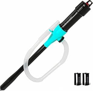 MultiFunction Portable Battery Operated Liquid Transfer Pump,Pumps Up to 2.5 Gallons Per Minute,Portable Pump for Gas Diesel Water Fuel Water Fish Tank