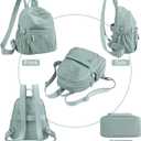 NOTAG Mini Backpack for Women Waterproof Small Backpack Purse Nylon Lightweight Daypack for Travel Shopping Casual
