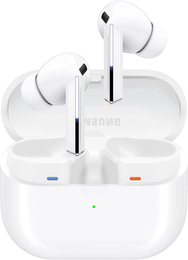 Samsung Galaxy Buds 3 Pro AI True Wireless Bluetooth Earbuds, Noise Cancelling, Sound Optimization, Redesigned Comfort Fit, White
