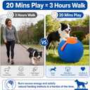 Navea Giant Ball, Durable Inflatable Giant Dog Ball for Outdoor Exercise, Mental Stimulation & Push-and-Chase Play (Medium)