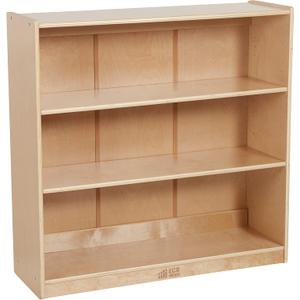 ECR4Kids Classic Bookcase, 36in, Adjustable Shelves, Natural