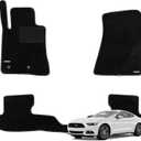 WENNEBIRD Superior Carpet Floor Mats for 2015-2026 Ford Mustang (Not for Mach-E), 0.6-Inch Ultra-Thick, Noise-Reducing, All-Weather Waterproof Anti-Slip – 3-Pc Set