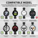 GOLDTOLUCK No Gap Stainless Steel Band Compatible with Samsung Galaxy Watch 8 7 6 5 4 Classic FE Pro Ultra 40mm 44mm 46mm 43mm 47mm 45mm 42mm Replacement Men Women Milanese Metal Elegant Casual