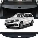 Cargo Cover Compatible with 2013-2020 Mercedes Benz GLS-Class SUV AMG GLS 63 Retractable Trunk Cover Rear Trunk Security Cover Shielding Shade GLS Cargo Cover 2013 2014 2015 2016 2017 2018 2019 2020