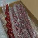 Wine Red Spiral Taper Candles Stick -Set of 4 for Decoration Weddings Party Church-Unscented Dripless Candles,10inch(Wine Red-B-New)