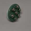 Handheld 4.1 Inch Roller Massager with 360 Rotating Balls for Deep Tissue Muscle Relaxation Neck Back Leg Pain Relief (Green)