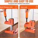 VEVOR Bar Clamps for Woodworking, 2-Pack 50" Parallel Clamp Set, F Clamp with 1100 lbs Load Limit, Even Pressure, High-strength Plastic and Carbon Steel, Wood clamps for Woodworking Metal Working