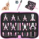 Toolour Jewelry Pliers Set Jeweler Making Tools for Adults,11pcs Professional Jewelry Pliers Tool Kit with Jewellery Making Supplies for DIY Beading Crafting Crimping Cutting Repair