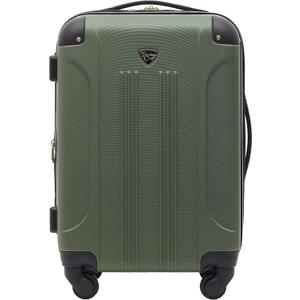Travelers Club Chicago Hardside Expandable Spinner Luggage, Thyme Green, 22" Carry-On