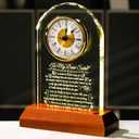 Sister Gifts from Sister Brother with Wooden Light Base, Birthday Gifts Idea for Sisters Glass Clock Keepsake Sisters Gift for Women on Christmas Mothers Day Valentines