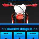 JFG RACING Dirt Bike Hand Guards,7/8" and 1 1/8" Handlebar Motorcycle Handguards Accessories Universal for CRF CR XR 110 150 250 300 450 Dirt Pit Bike ATV Electric Dirtbike Motocross Enduro-Red