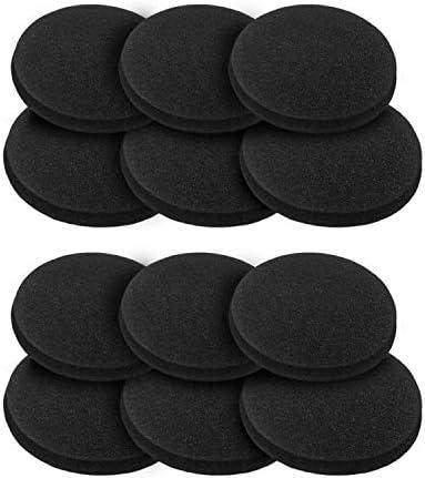 12 Pieces Activated Carbon Compost Bin Filters - 6.7 Inch Extra Thick Indoor Compost Bucket Filter Activated Charcoal Countertop Replacement Bin Filters, Round
