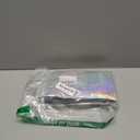 100 Pack Holographic Resealable Plastic Bags for Food Storage, Zipper Bags with Clear Front Window, Packaging Pouch for Small Business (100 Pack, 4.8x8 inch)