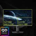 msi MAG 321UPX QD-OLED, 32" 4K UHD Quantum Dot OLED Gaming Monitor, 3840 x 2160, 0.03ms, 240Hz, True Black HDR 400, 15W USB Type C, HDMI, DP Port