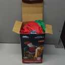 Joiedomi 5.5 FT Tall Christmas Inflatables Outdoor Decorations Hanging Santa with Gift Bag, Christmas Blow Up Climbing Santa Yard Decoration with Build-in LED for Xmas Party, Garden, Lawn Decor