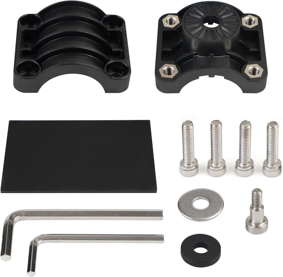 0 Degree Livescope Pole Mount Kit Trolling Motor Shaft Mount Compatible with Panoptix LVS32 Transducer LiveScope System Ice Fishing Bundle Replaces for 010-12676-15 0101267615