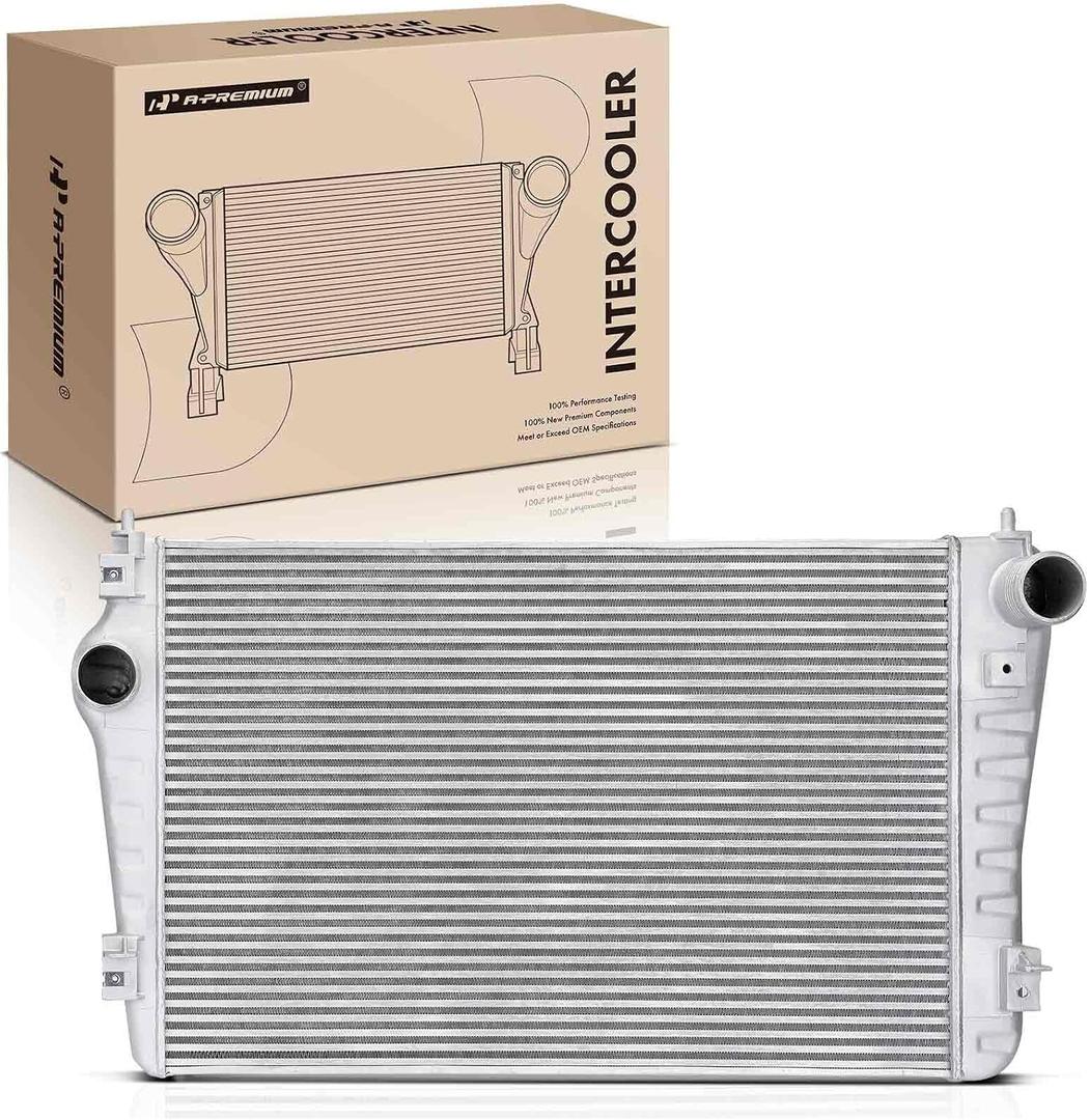 A-Premium Turbocharger Intercooler Compatible with Chevrolet & GMC | Fit for 6.6L Silverado 2500/3500 HD & GMC Sierra 2500/3500 HD, 2017-2019, Charge Air Cooler