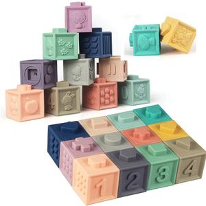 Litand Soft Stacking Blocks for Baby  Sensory Montessori Toys Toddler Activities  Gifts for Boy Girl 6 9 12 18 Months 1 2 3 Year Old Birthday  Infant Bath Toys