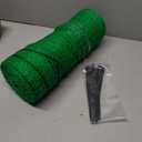 Deer Fence Netting, 4x100 Ft Plastic Mesh Netting for Garden Protection, Temporary Fence Animals Barrier for Bird, Chicken, Reusable Mesh Fencing Roll for Vegetable, Fruit Tree, Shrubs, Green