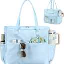 Bluboon Waterproof Beach Tote Pool Bags for Women Ladies Extra Large Carry On Bag With Wet Compartment for Weekender Travel