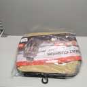 Motor Trend Seat Covers for Cars Trucks SUV, Faux Leather Beige Padded Seat Covers with Storage Pockets, Premium Interior Car Seat Cover, 2 x Front Seat Covers