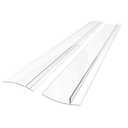 Linda's Essentials Silicone Stove Gap Covers (2 Pack), Heat Resistant Oven Gap Filler Seals Gaps Between Stovetop and Counter, Easy to Clean Stove Gap Guard (21 Inches, Clear)