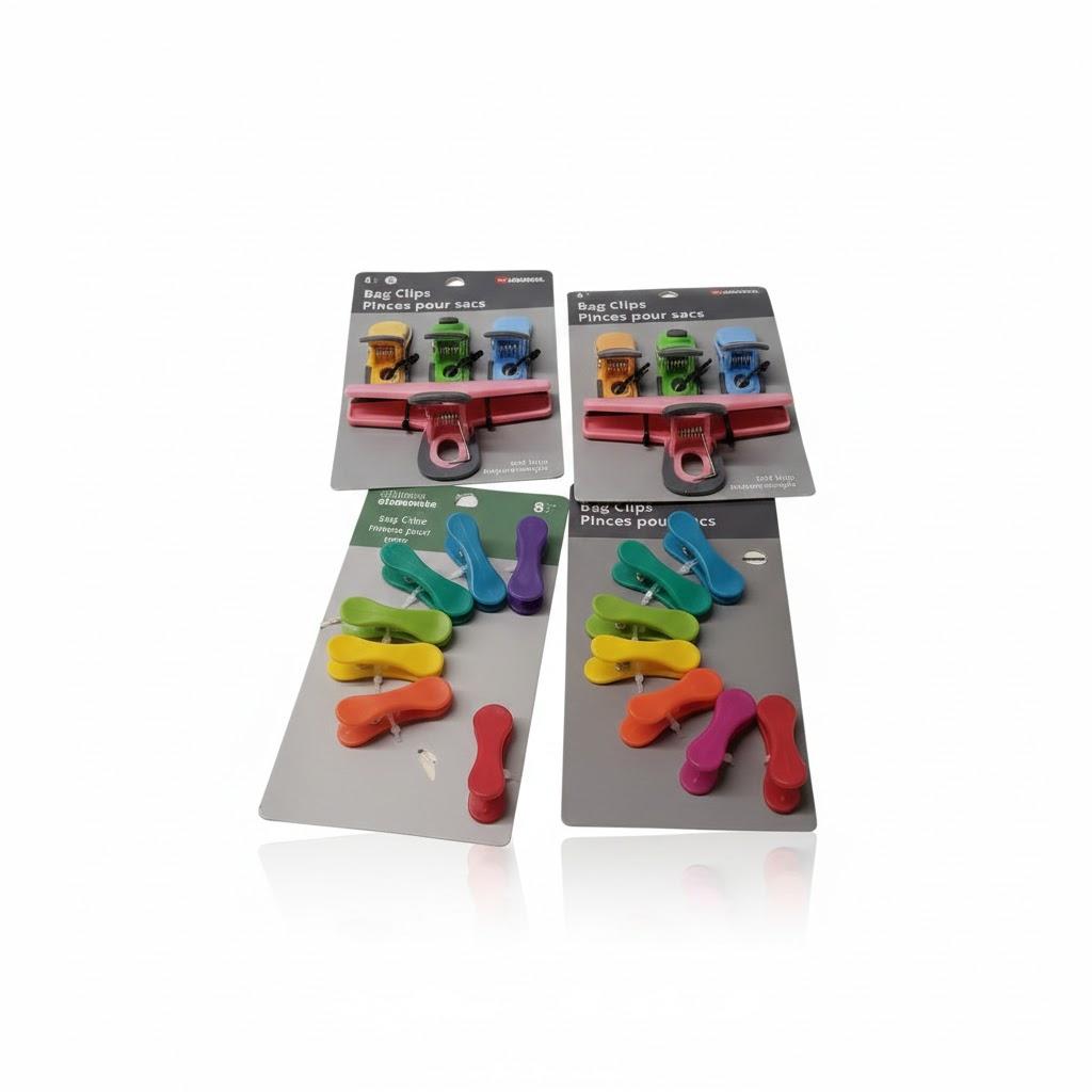 Set Of 4 Pack Bag Clips