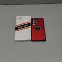 JAME for Samsung Galaxy S22 Ultra Case, Slim Soft Bumper Protective Case for Samsung S22 Ultra Cover, with Invisible Ring Holder Kickstand for Galaxy S22 Ultra Case, Red