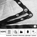 85% Aluminet Shade Cloth with Grommets 13 x 20FT Reflective Sun Shade Tarp