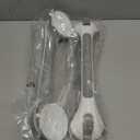  LEVERLOC 2 Pack Shower Grab Bars for Bathtubs and Showers, Easy to Install Suction Shower Handles for Bathroom Removable Handrails for Seniors Elderly Heavy Duty Safety Grip Waterproof Drill Free Gray