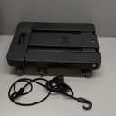 Folding Hand Truck,VDHU 650LB Heavy Duty Dolly Cart,Portable Utility Dolly 6 Wheels Luggage Cart with 2 Elastic Ropes,Extendable Platform Truck for Luggage, Travel, Moving Office Use, Black (Sixrounds-New)