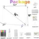 LED Drawing Board for Kids, 16" Rechargeable Light Up Drawing Pad, Acrylic Dry Erase Board with 7 Markers & Cleaning Kit, Creative Gift for Boys Girls Ages 3 4 5 6 7 8 9 10 12+ Years Old