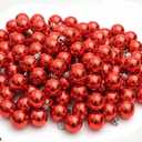 Christmas Ball Ornaments Silver 144pcs Small Christmas Tree Balls for Xmas Holiday Wedding Party Decoration, Tree Ornaments 1.18-Inch