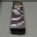 4 Pcs Cooking Utensils Set, Stainless Steel Kitchen Utensils, Heat Resistant Metal Kitchen Tools Include Solid & Slotted Turner Wok Spatula, Serving Spoon, Ergonomic Handle, Easy to Clean, Silver